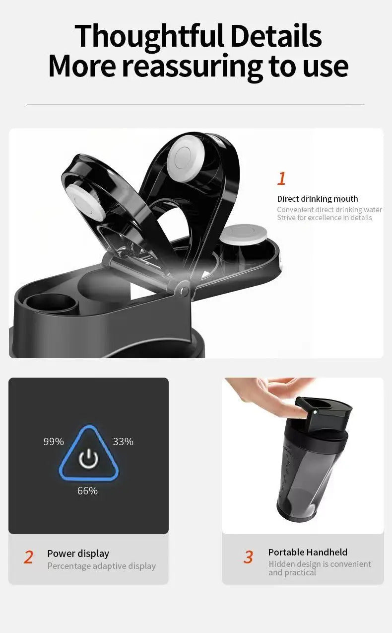 2025 new portable electric wireless juicer USB charging 700ml large-capacity large household juicer Fruit sctional 700ML Blender