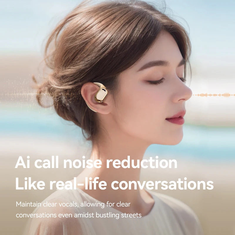 M76 AI Real Time Translation Earbuds OWS Non in Ear Bluetooth 5.4 Earphones with 144 Kinds Languages Simultaneous Interpretation