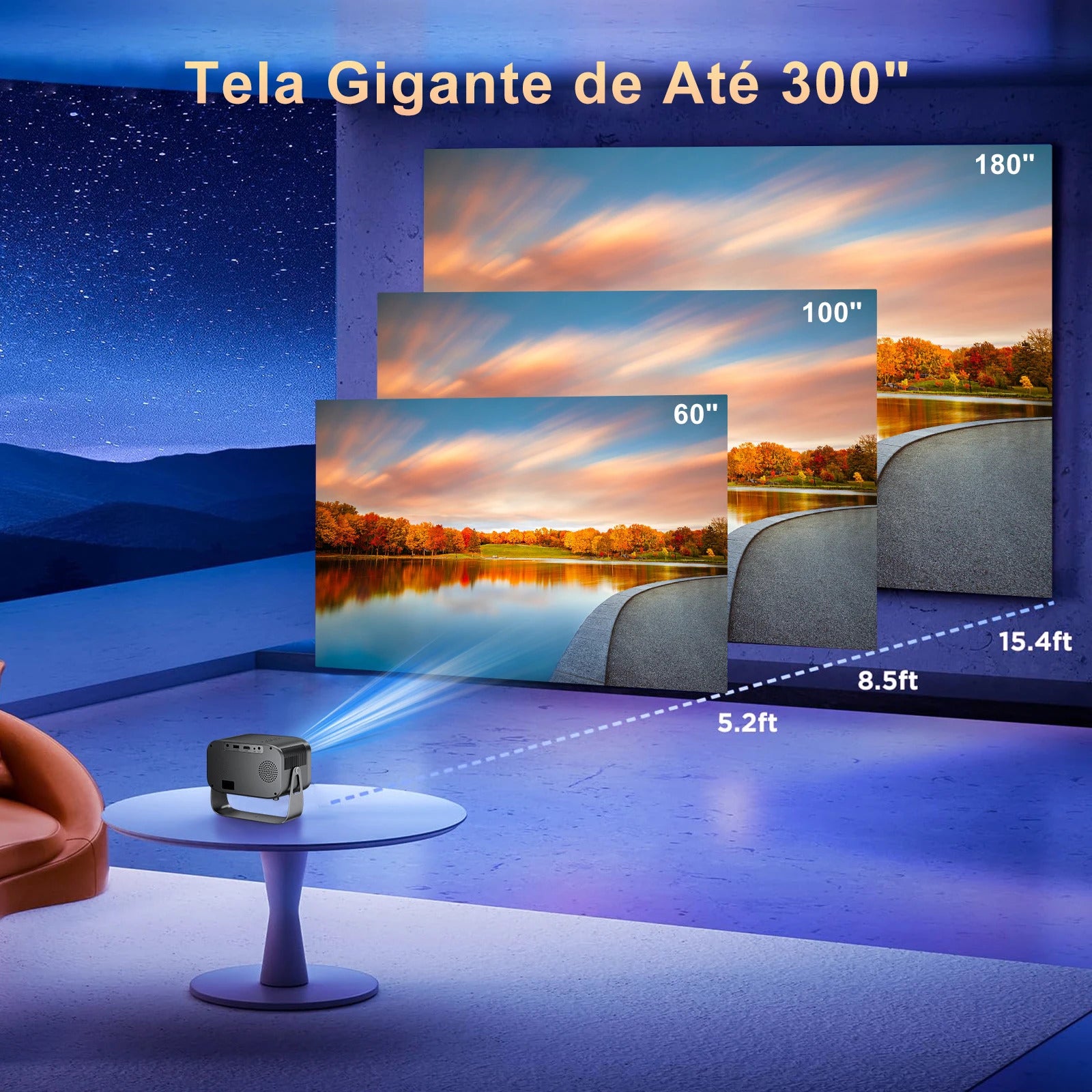 Salange P28B/P28A Mini Projector 8K Full HD LED Wifi Projector 8000 Lumens Android 9 Support 1080P Home Video For Outdoor Movie