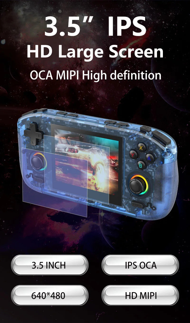 Rk35h Handheld Game Console Game Console Open-Source Portable Psp-Like High-Definition Display Supports Online Two-Player Combat