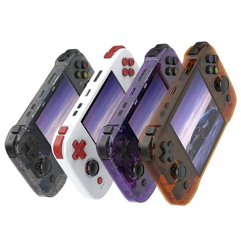 R46S 4.0inch IPS Screen Retro Handheld Game Console Linux System RK3566 Quad-core 4000mAh Battery Support 2.4G WiFi + BT