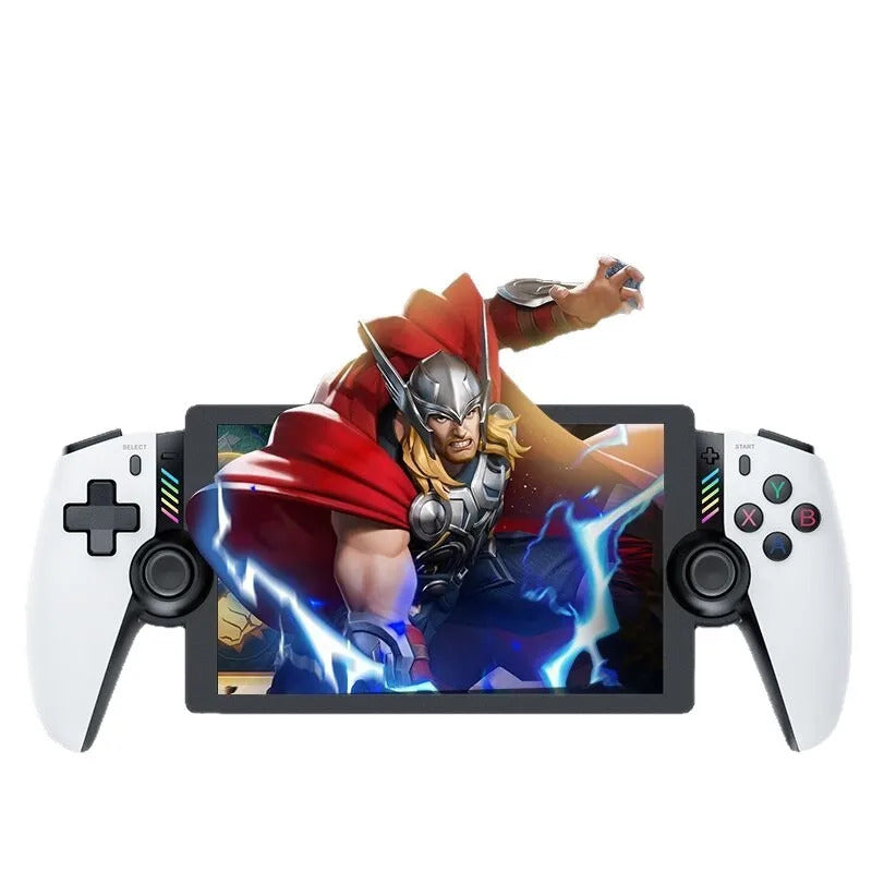 M28 Retro Handheld Game Console 7.1 Inch LCD HD Screen 30+ Emulators 128G 4000mAh PS2 3D Dual Analog Stick God of War Classic