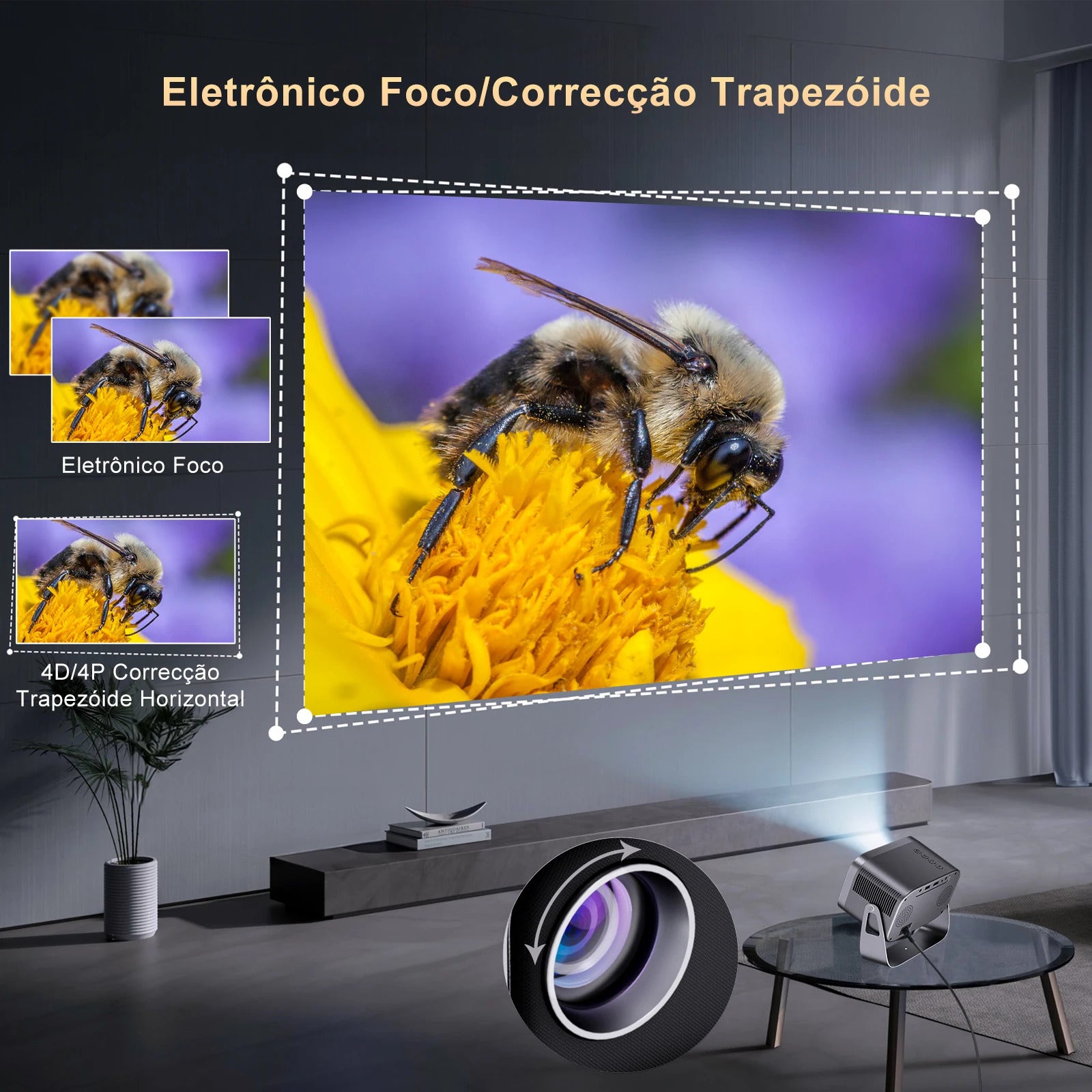 Salange P28B/P28A Mini Projector 8K Full HD LED Wifi Projector 8000 Lumens Android 9 Support 1080P Home Video For Outdoor Movie