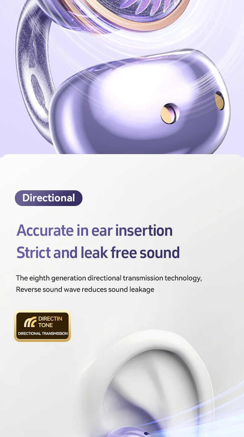 Wireless M97 TWS Ear Clip Earbuds GAS Conduction Headphones Bluetooth Call Noise Reduction Earphone HIFI Stereo Sports Headsets