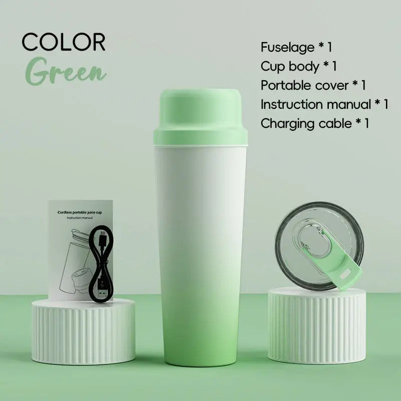 Travel Cover Small Portable Blender for Milkshakes and Smoothies, Personal Juicer, Electric Protein Shaker Cup with Insulati