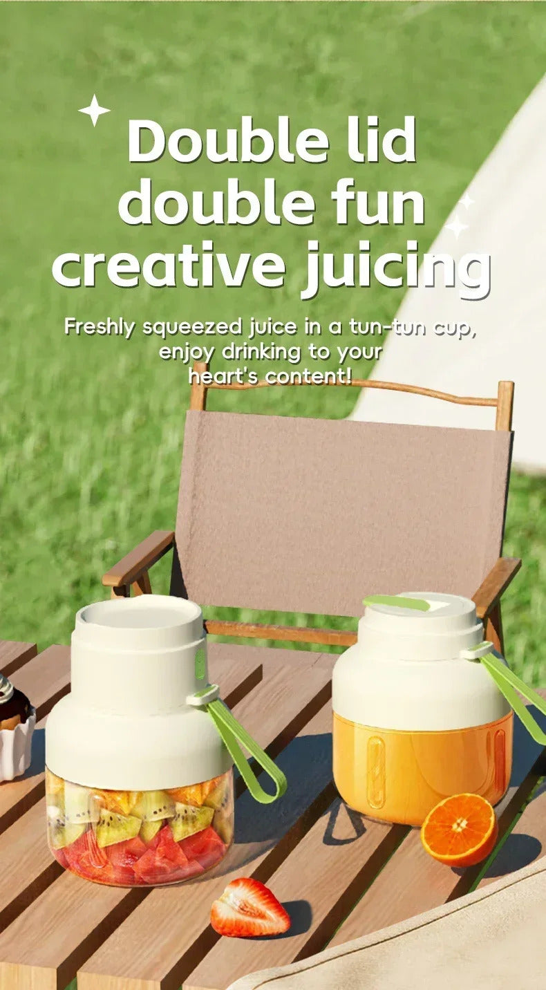 1pc  Durable ABS material, easy-to-use children juicer, suitable for making fresh juice at home.