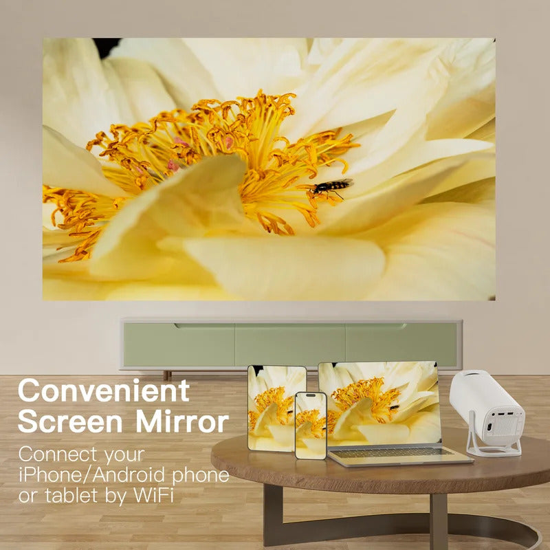 S40 Projector with WiFi 6 and Bluetooth, Projector 1080P Native 160 ANSI, Projector Compatible with Android Glow Party Supplies