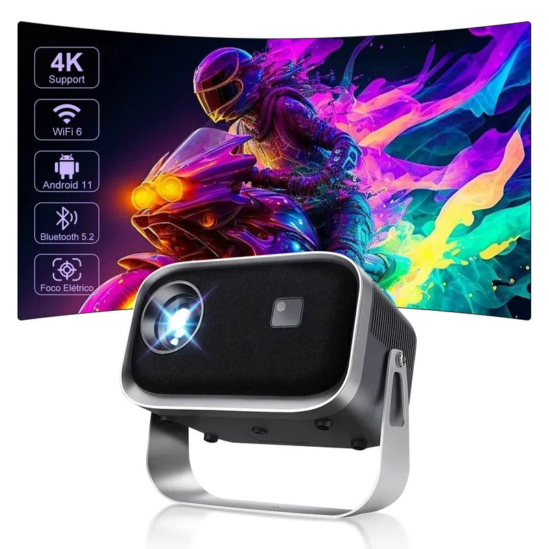 Salange P28B/P28A Mini Projector 8K Full HD LED Wifi Projector 8000 Lumens Android 9 Support 1080P Home Video For Outdoor Movie