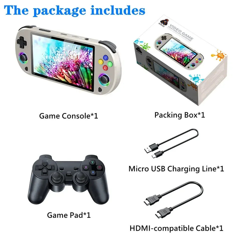 M22pro Retro Handheld Game Console 5.0 Inch HD 1920*1080 IPS Display Screen Support LINUX/Emelec 4.3 for PSP Pocket Video Player M22P