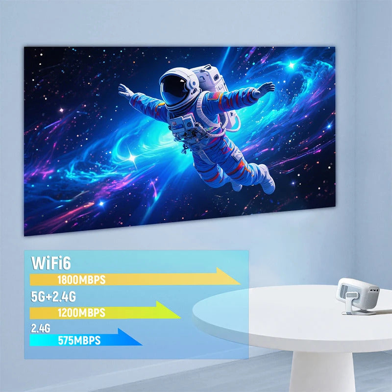 Projector TP300 NTV Android 4K & 1080P Support Auto-Focus WiFi 6 & BT5.2 Portable Outdoor For Home Theater Projector