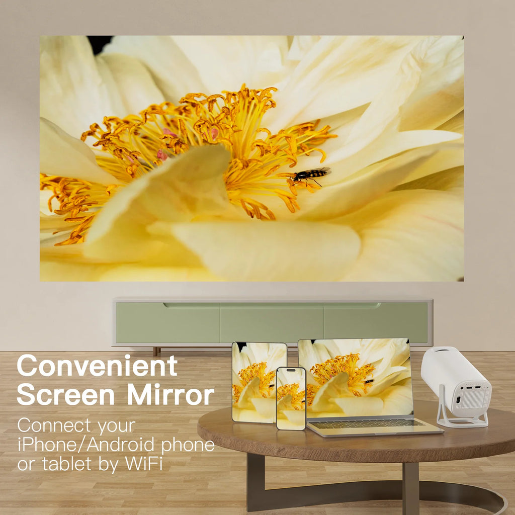 S40 Projector with WiFi 6 and Bluetooth, Projector 1080P Native 160 ANSI, Projector Compatible with Android Glow Party Supplies