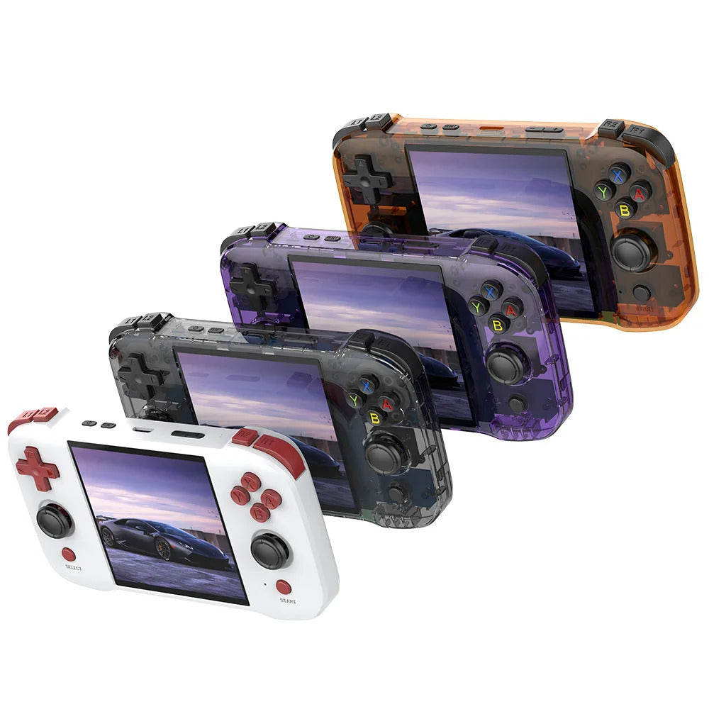 R46S 4.0inch IPS Screen Retro Handheld Game Console Linux System RK3566 Quad-core 4000mAh Battery Support 2.4G WiFi + BT