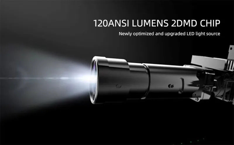 P22 DLP Protable Video Projector Pocket LED 120 ANSI Outdoor ProjectorWiFi