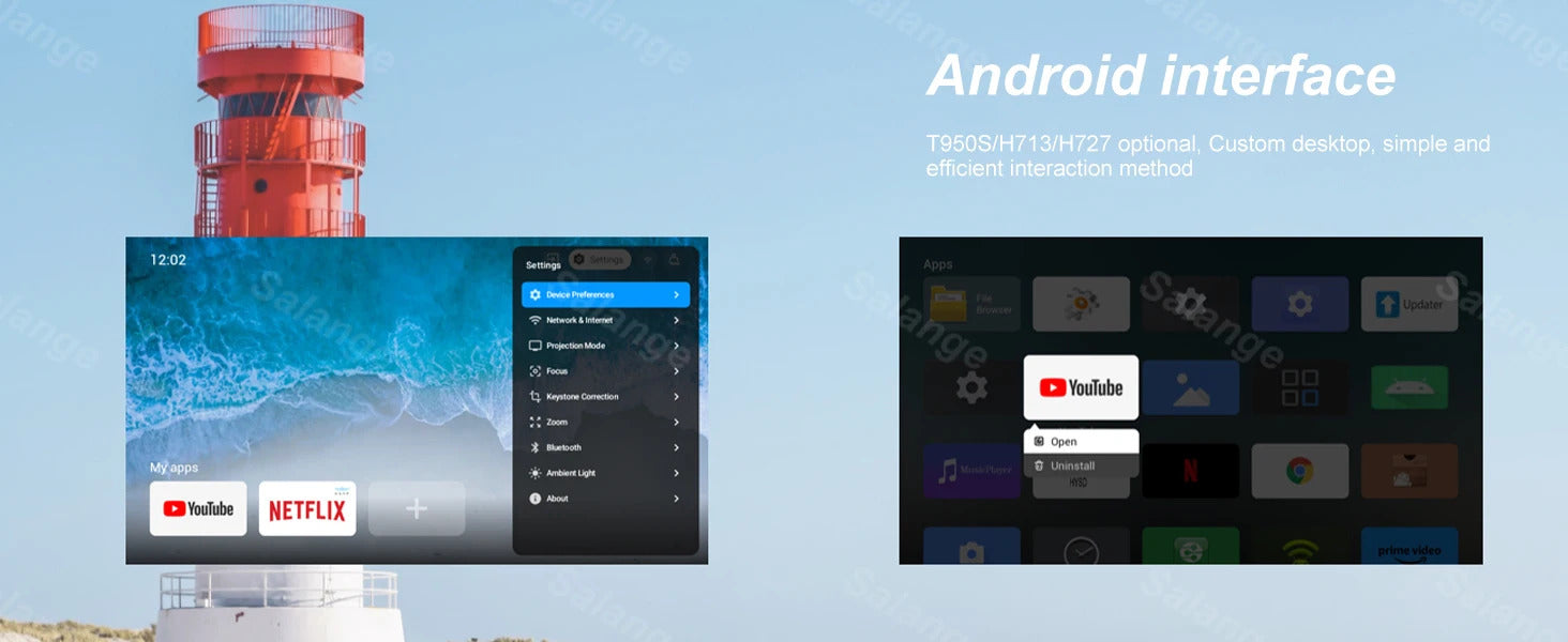 P40 Portable Projector 4K HD Native 1080P 500 ANSI Support Dolby Audio for Cinema Outdoor 2026 New LCD Proyector