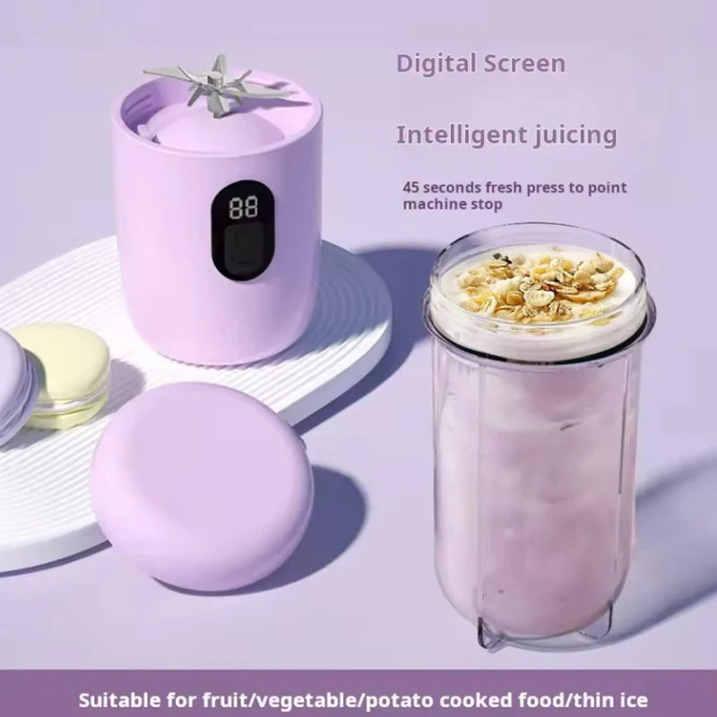 USB Rechargeable Portable Blender Cordless Mini Juicer Mixer for Smoothies Protein Shakes Travel Sports Bottle Juicer Cup