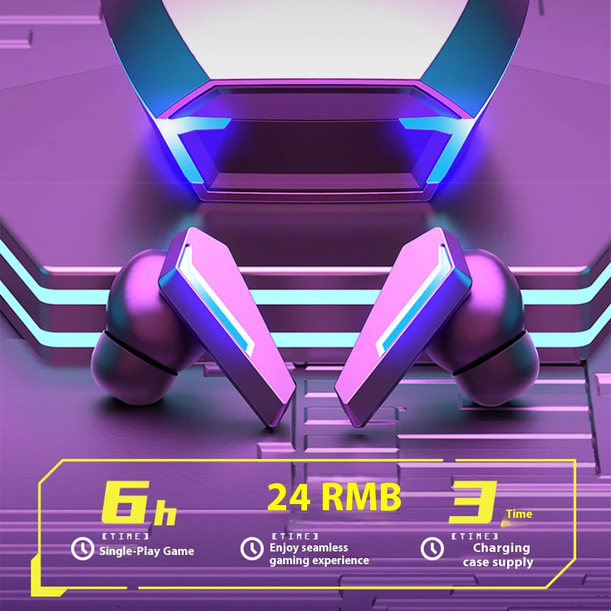 Wireless Fitness In Ear Headphone Wireless Earphones Smart Touch Call Meeting Headphones Bluetooth Earbuds Noise Gaming Earbuds