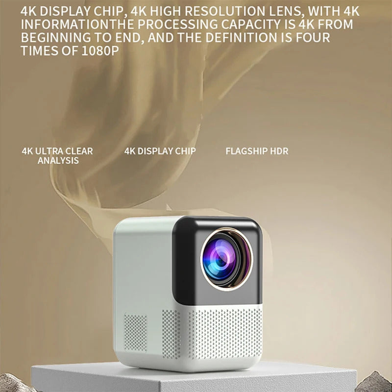 P700 Projector 4K Ultra HD 1080P Android 10 350 ANSI Lumens Wi-Fi 6 BT 5.2 Auto Keystone Suitable for Home & Outdoor Fun