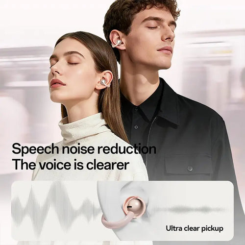 Clip Bluetooth Headphones Noise Canceling Earbuds Heart-shaped Earbuds Multifunction Bluetooth Portable Clip Ear Clip-on He C6I8