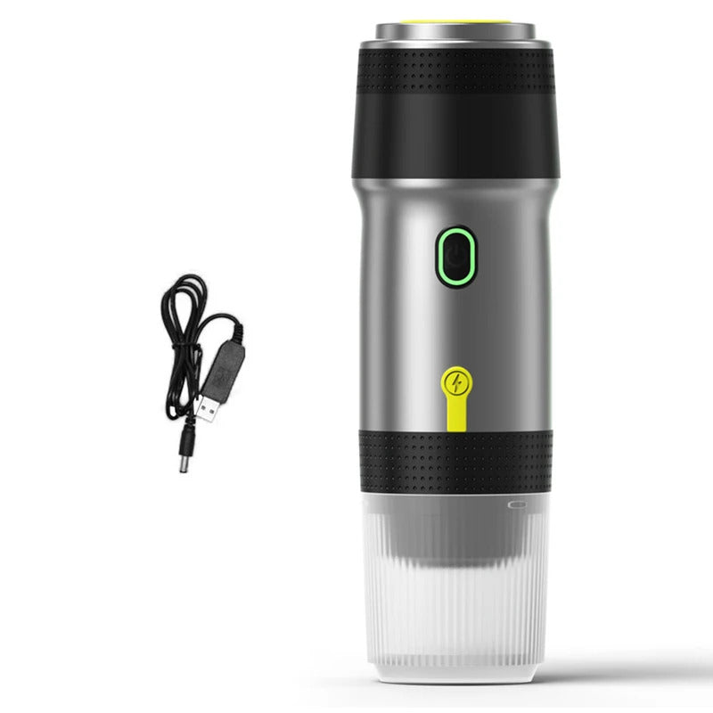 Portable Coffee Machine for Car Home Travel 3 in 1 Cordless Electric Coffee Maker Work With Capsule and Ground Coffee Mini Cold