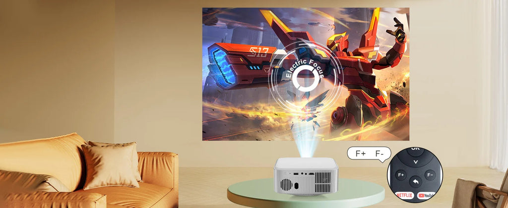 Salange Netflix Officially Licensed Android 13 P92MAX Smart 4K Projector 1080p Native Dual WiFi BT5.2 12000L Elec Focus HD Movie