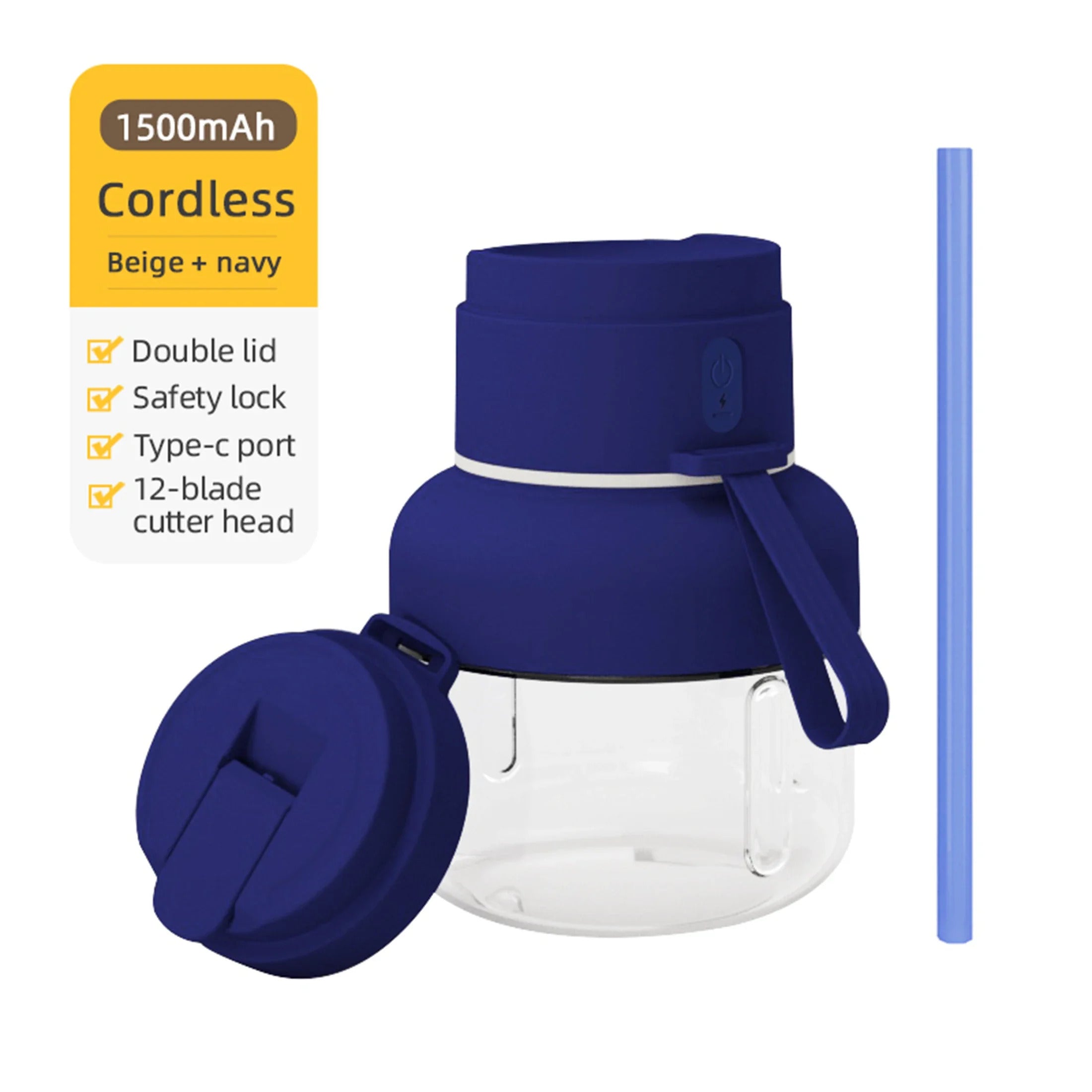 1pc  Durable ABS material, easy-to-use children juicer, suitable for making fresh juice at home.