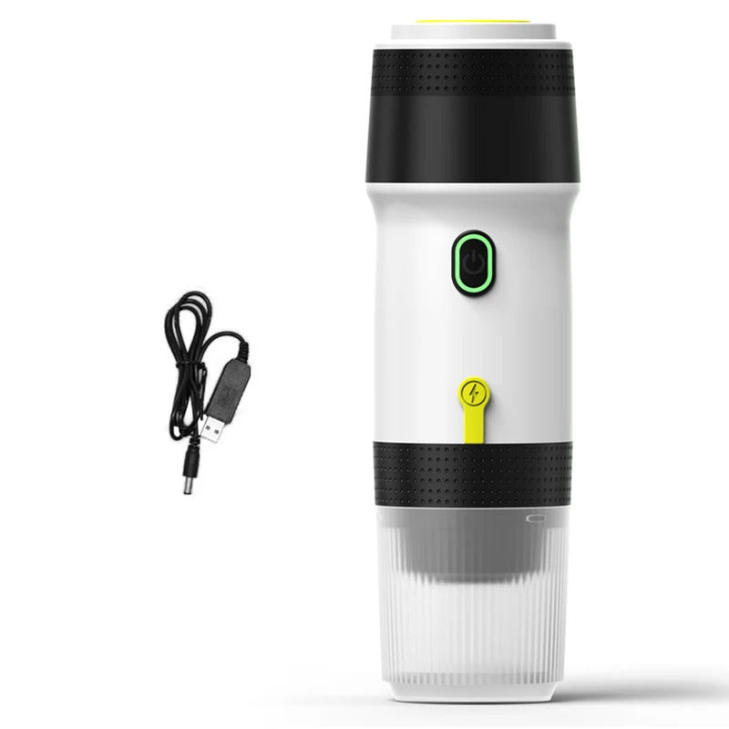 Portable Coffee Machine for Car Home Travel 3 in 1 Cordless Electric Coffee Maker Work With Capsule and Ground Coffee Mini Cold