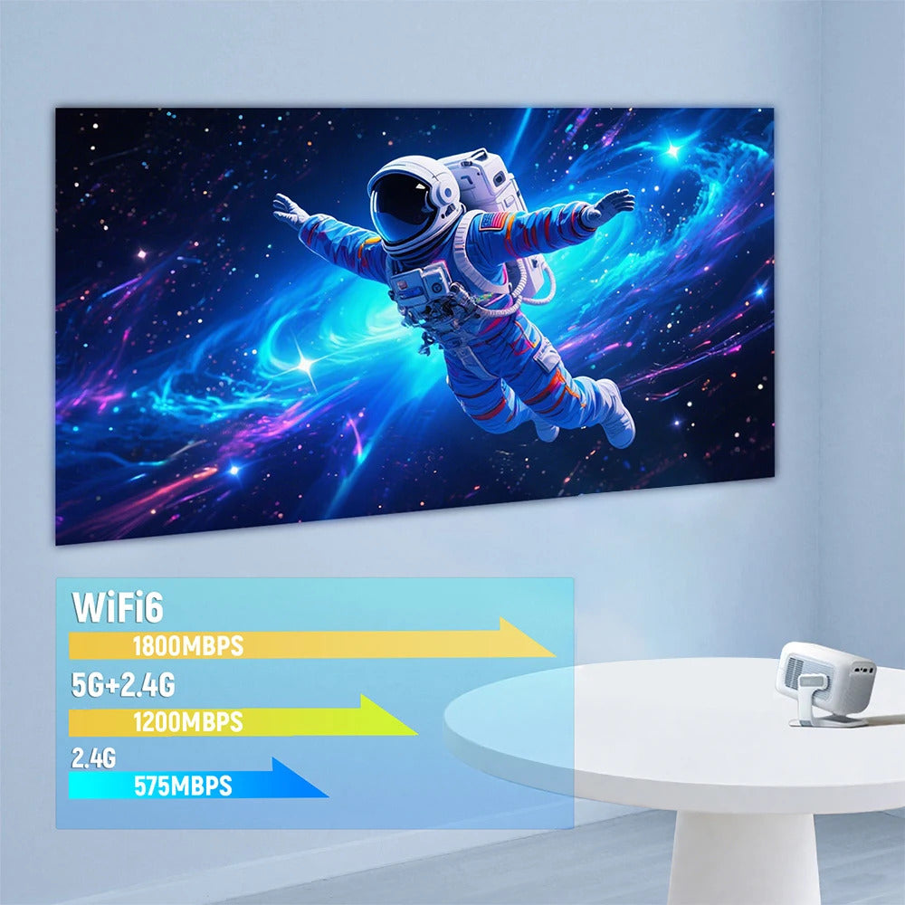 Projector TP300 NTV Android 4K & 1080P Support Auto-Focus WiFi 6 & BT5.2 Portable Outdoor For Home Theater Projector