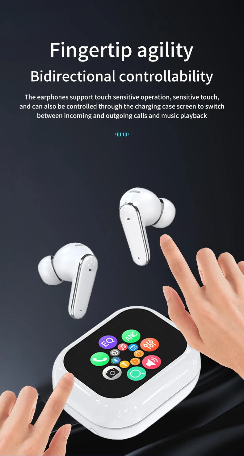 New ai headphones c11 bluetooth translation headphones in-ear charging compartment ows adjustable angle ear-hook sports headphon