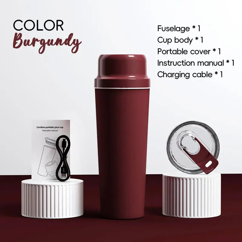 Travel Cover Small Portable Blender for Milkshakes and Smoothies, Personal Juicer, Electric Protein Shaker Cup with Insulati